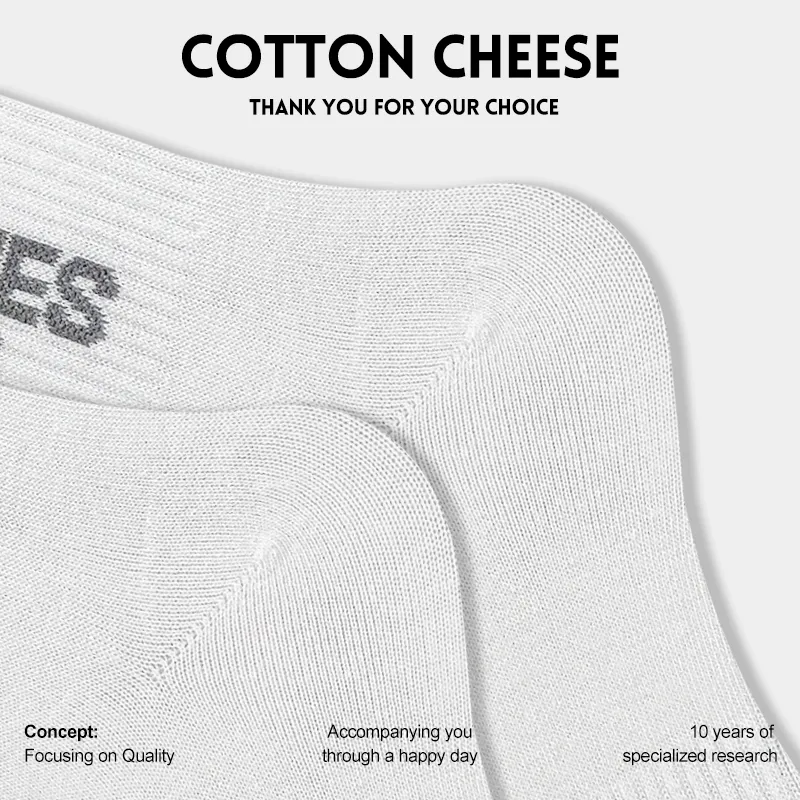 COTTON CHEESE Mid Calf Socks Men's 5 Pack-4
