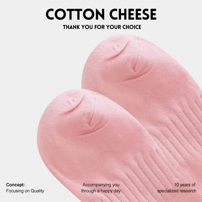 COTTON CHEESE Mid Calf Socks Unisex 5 Pack-2