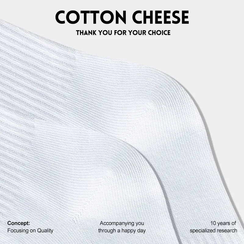 COTTON CHEESE Mid Calf Socks Men's 6 Pack-4