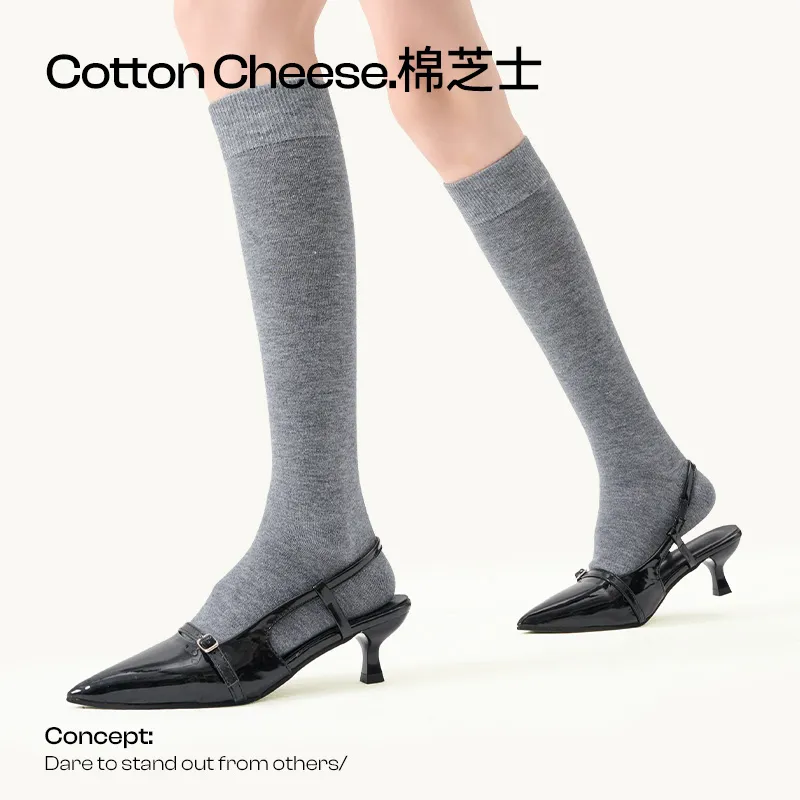 COTTON CHEESE Knee High Socks Women's 1 Pack-2