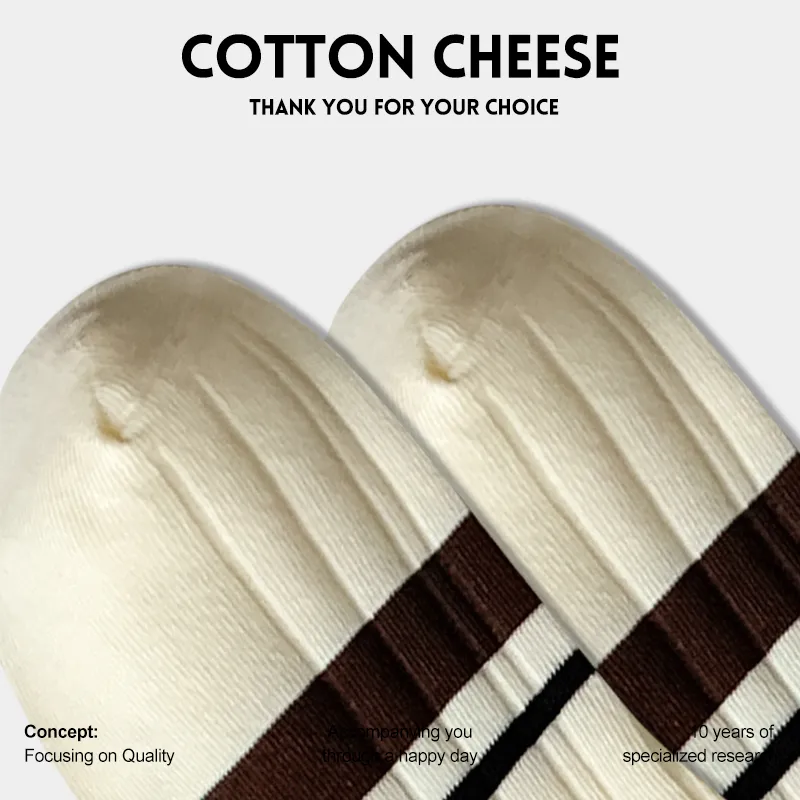 COTTON CHEESE Knee High Socks Women's 3 Pack-5