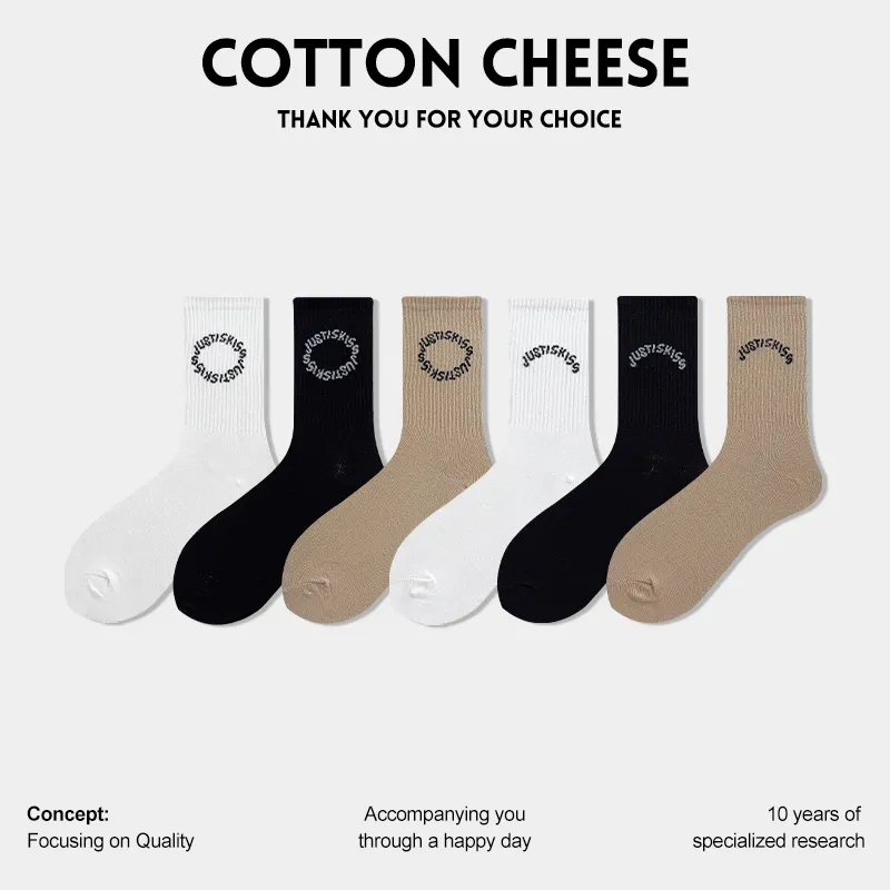 COTTON CHEESE Mid Calf Socks Men's-2