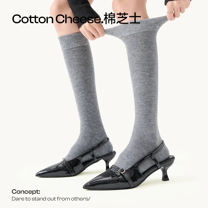 COTTON CHEESE Knee High Socks Women's 1 Pack-22