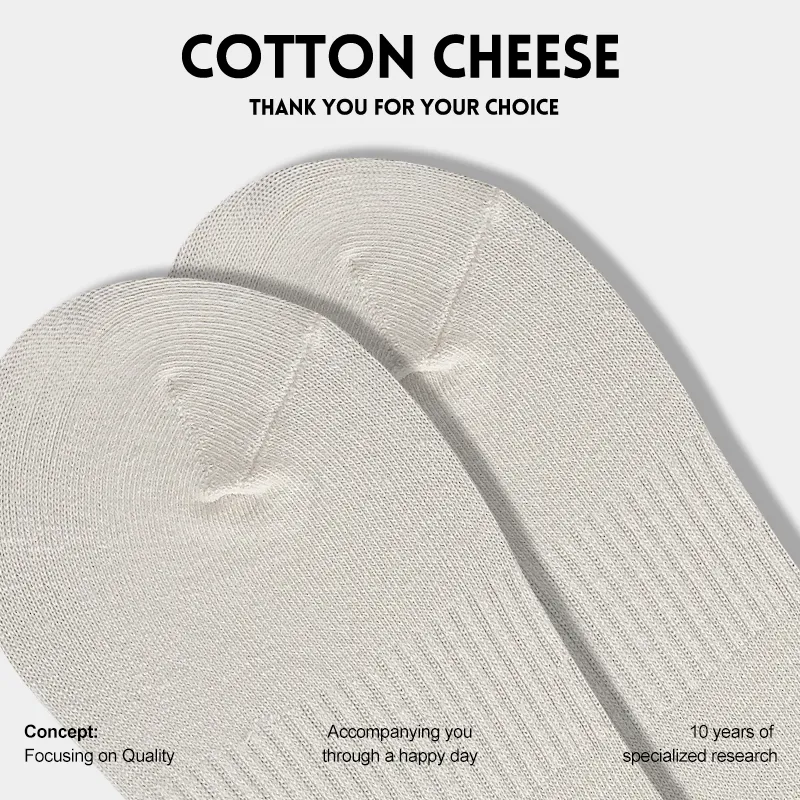 COTTON CHEESE Mid Calf Socks Women's 5 Pack-4