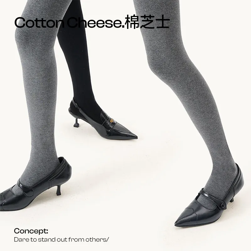 COTTON CHEESE Pantyhose Women's-8