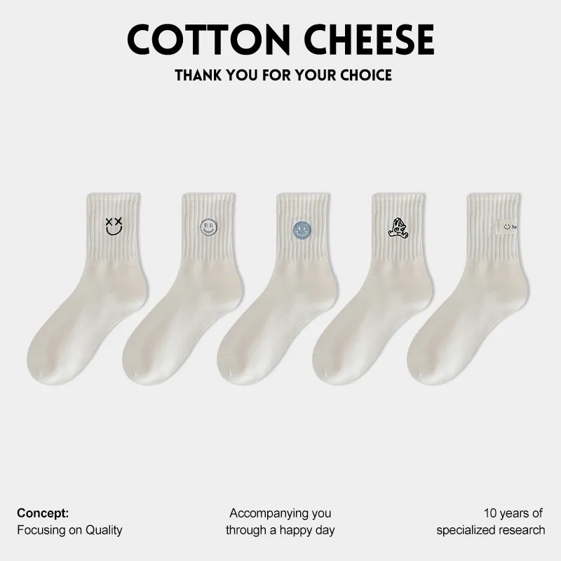 COTTON CHEESE Mid Calf Socks Women's-2