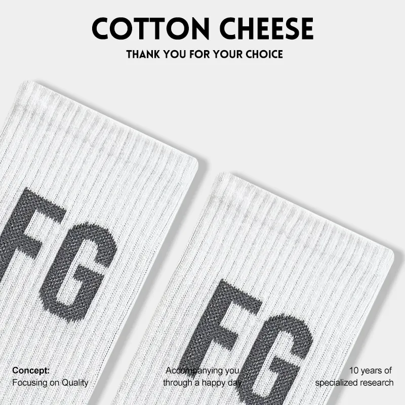 COTTON CHEESE Mid Calf Socks Men's 5 Pack-4