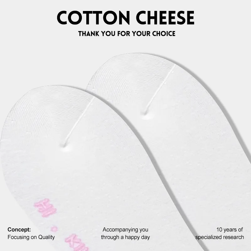 COTTON CHEESE Mid Calf Socks Women's 5 Pack-4
