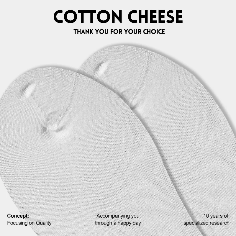 COTTON CHEESE Mid Calf Socks Women's 5 Pack-4
