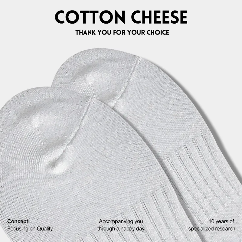 COTTON CHEESE Mid Calf Socks Men's 5 Pack-4