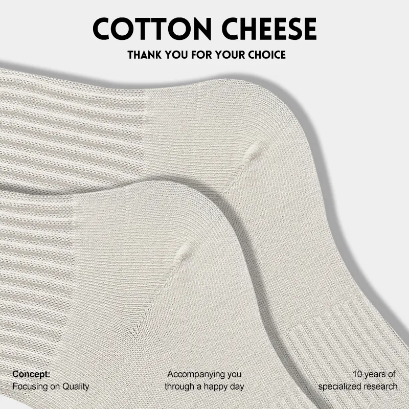 COTTON CHEESE Mid Calf Socks Women's 5 Pack-5
