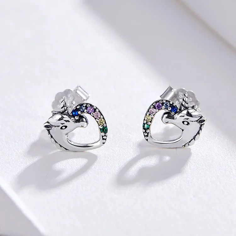 BOCH 925 Sterling Silver Stud Earrings Women's-1