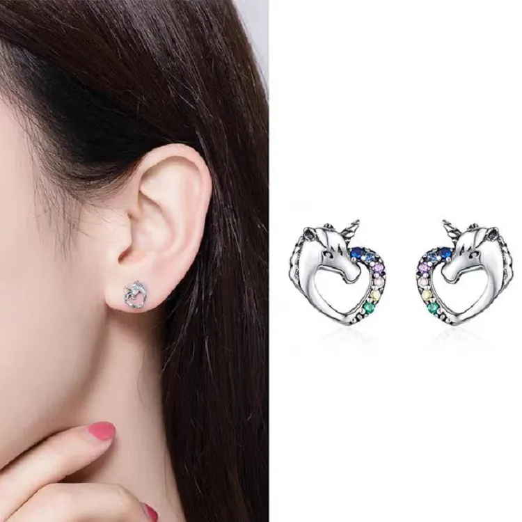 BOCH 925 Sterling Silver Stud Earrings Women's-4