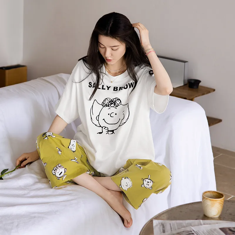 Beiyan Pajama Set Women's White-6