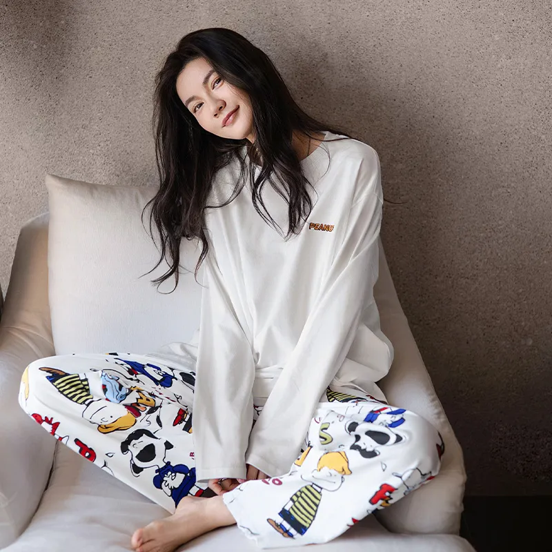 Beiyan x SNOOPY Pajama Set Women's Image Color-3