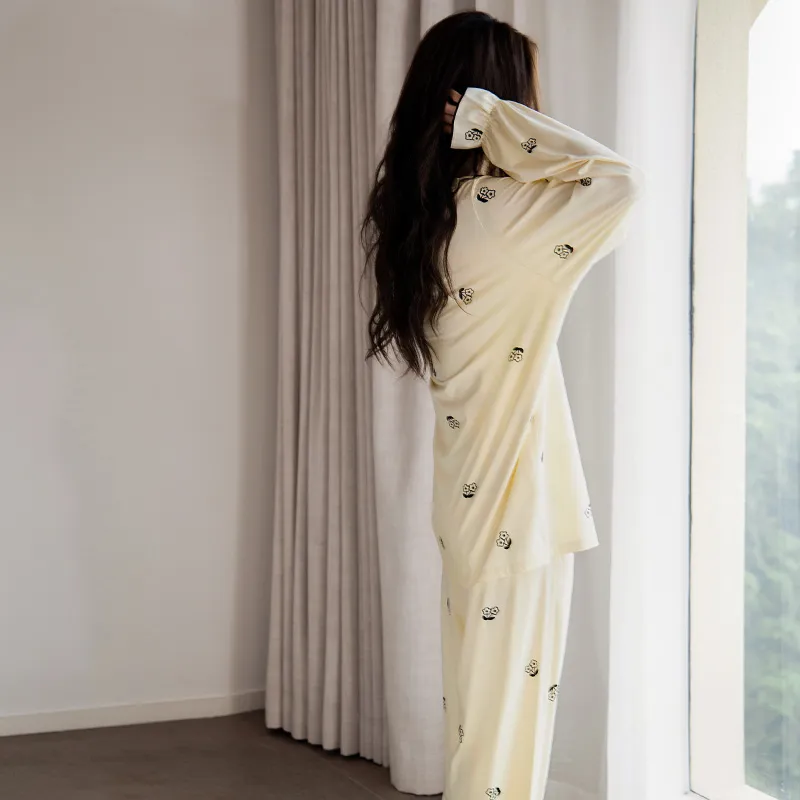 Beiyan Pajama Set Women's Apricot-3