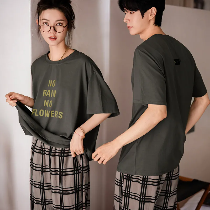 Beiyan Pajama Set Women's Dark Gray-4