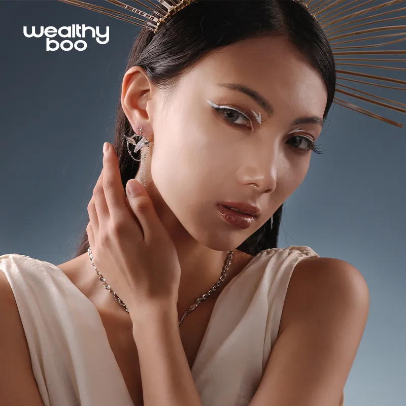 WEALTHYBOO Copper Earrings Unisex-3