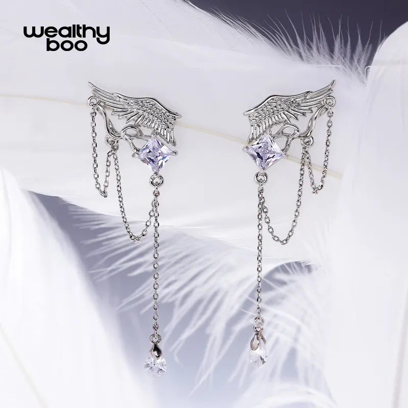 WEALTHYBOO Copper Earrings Unisex-4