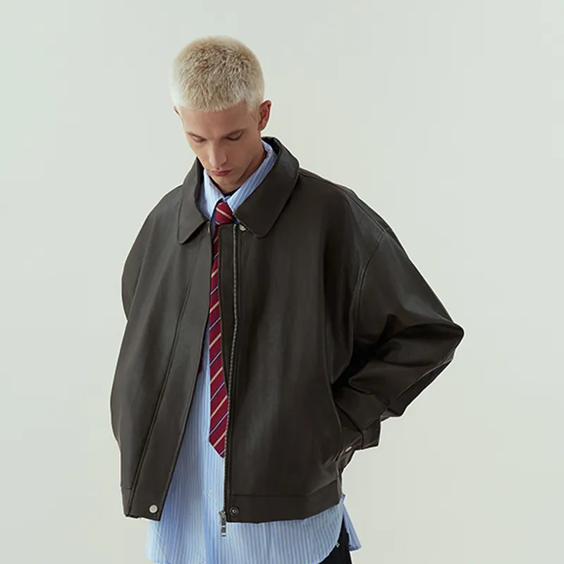 11ESTRANGER Leather Jacket Unisex-2