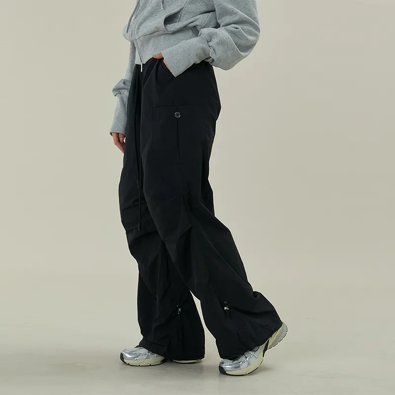 11ESTRANGER Casual Pants Unisex Black-4