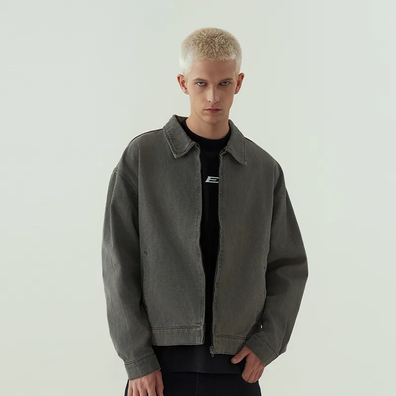 11ESTRANGER Jackets & Coats Unisex Gray Green-4