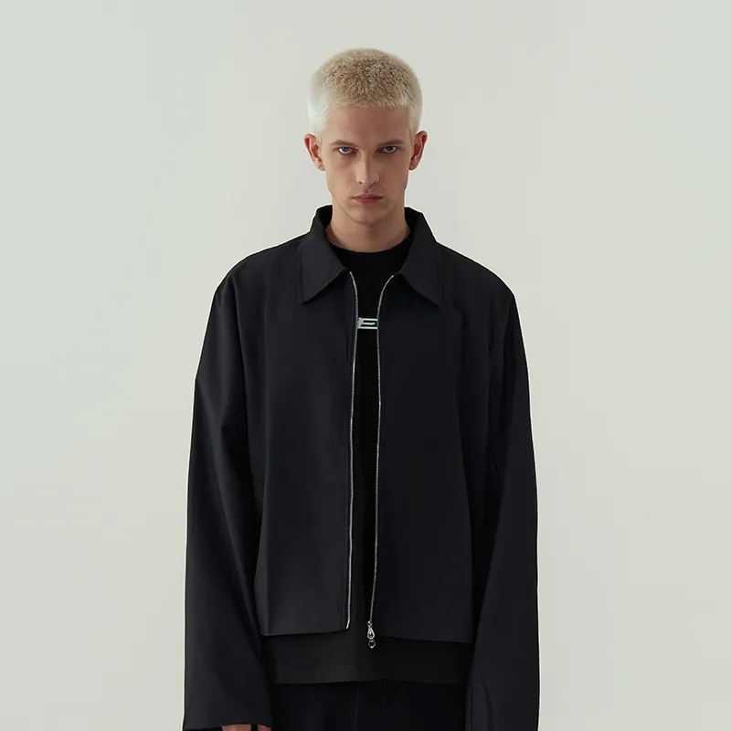 11ESTRANGER Jackets Coats Unisex Black-3