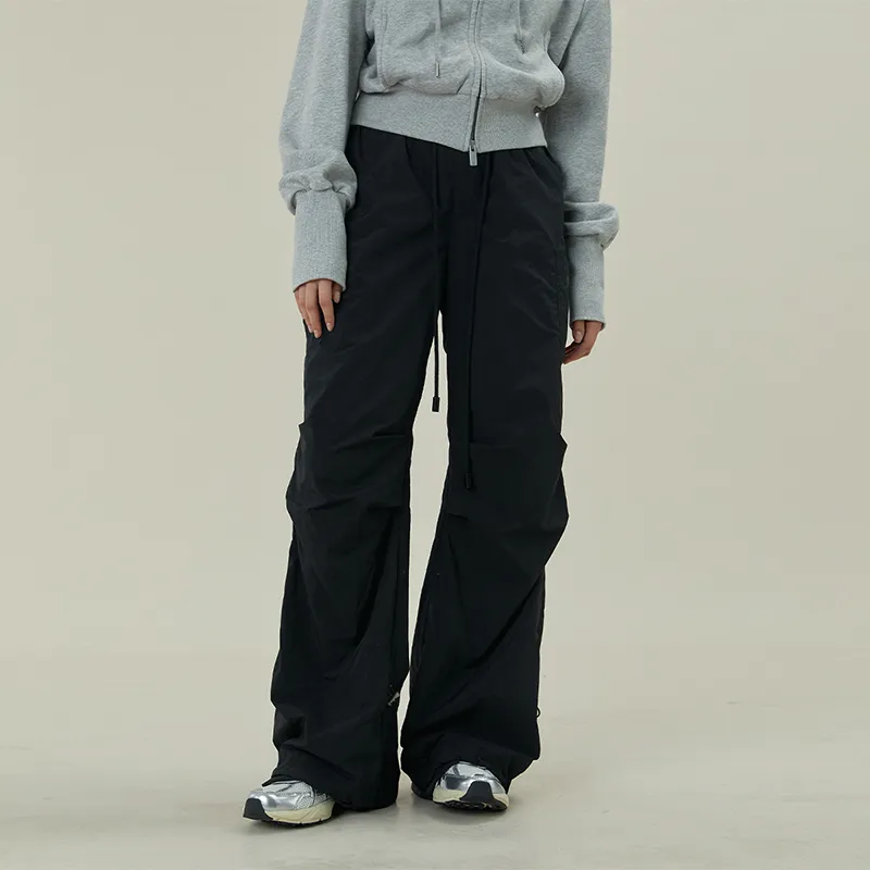 11ESTRANGER Casual Pants Unisex Black-5