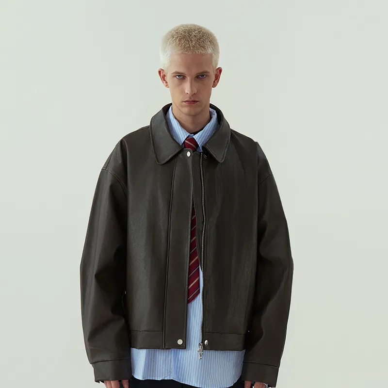 11ESTRANGER Leather Jacket Unisex-3
