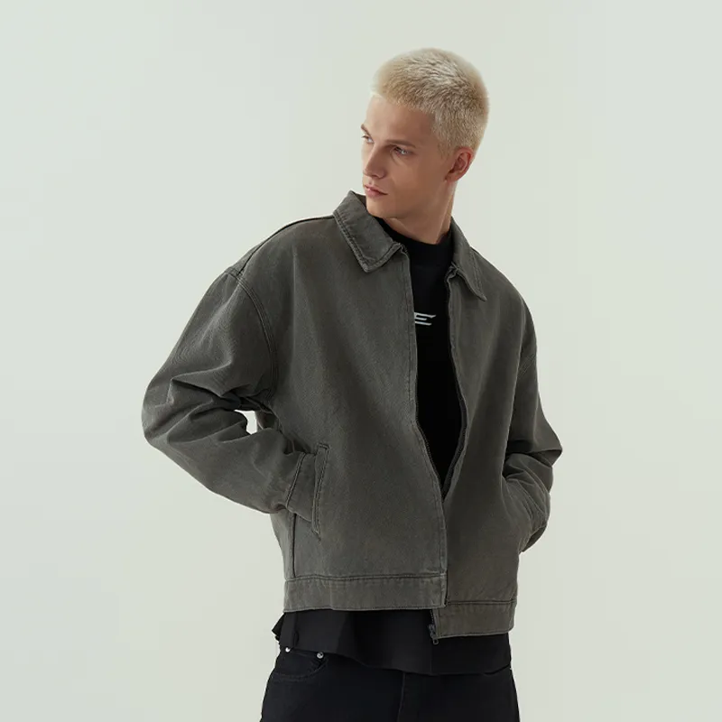 11ESTRANGER Jackets & Coats Unisex Gray Green-3