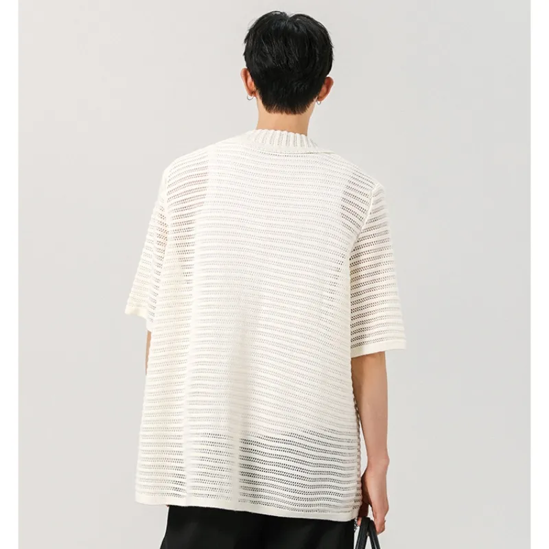 TESTUNG Fashion Shirt Unisex Classic White Apricot-5