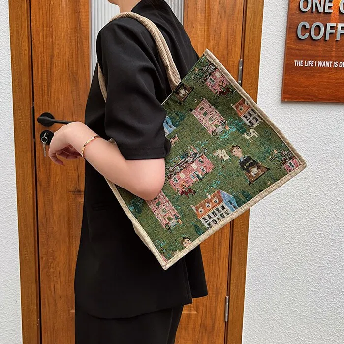 CORE BIRD Canvas Bag, Shoulder Bag Women's Multicolor-18