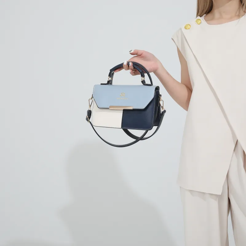 CORE BIRD PU Shoulder Bag Women's Black/Khaki/Light Blue/Dark Blue-13