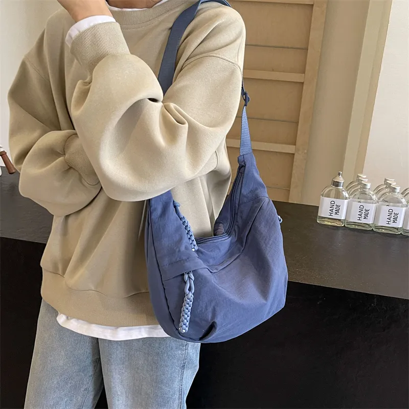 CORE BIRD Canvas Crossbody Bag Shoulder Bag Women's Black/Ecru-13