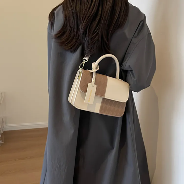 CORE BIRD PU Crossbody Bag Women's Silver/Brown/Black-8
