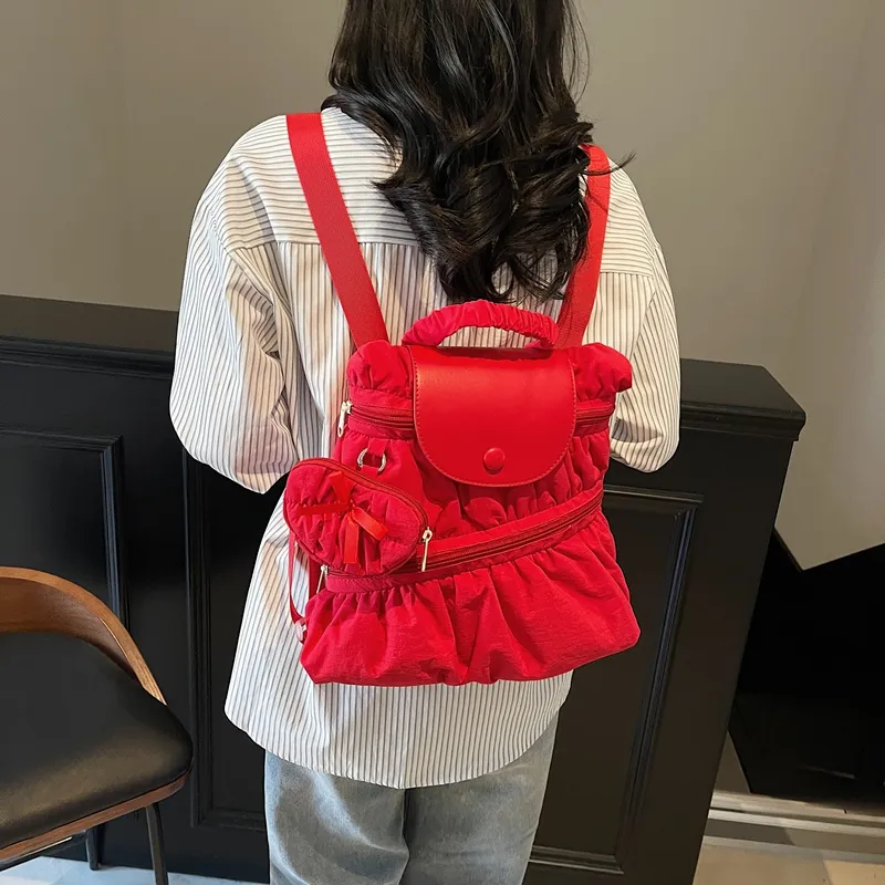 CORE BIRD Fabric Backpack Women's Multicolor-25