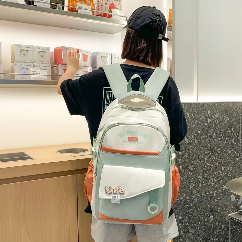 CORE BIRD Nylon Backpack Unisex Multicolor-3