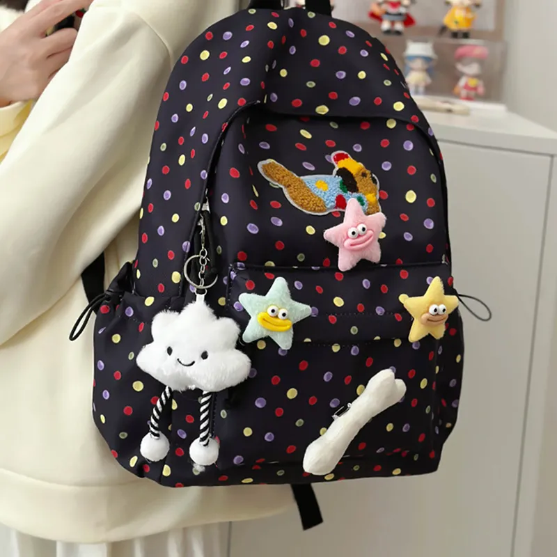 CORE BIRD Nylon Backpack Women's Multicolor-3