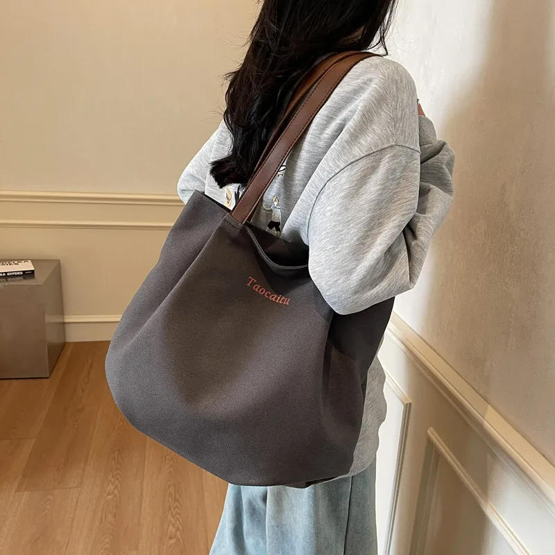 CORE BIRD Canvas Bag, Shoulder Bag Regular Women's Multicolor-20