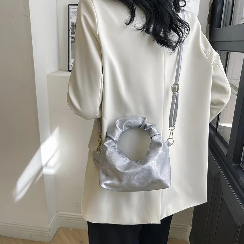 CORE BIRD PU One Shoulder Handbags Women's Pink/White/Silver/Black-9