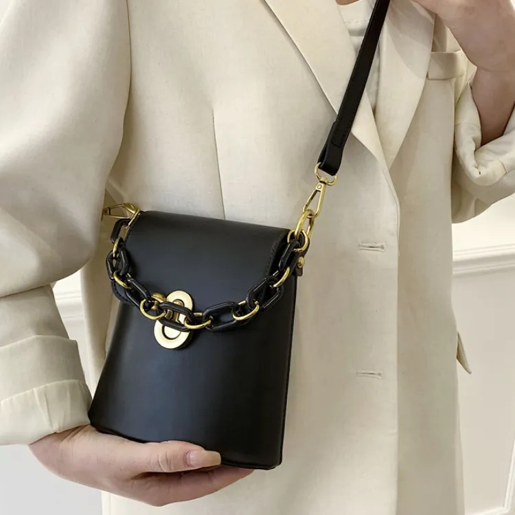 CORE BIRD PU Crossbody Bag Women's White/Black/Light Brown/Pink-8