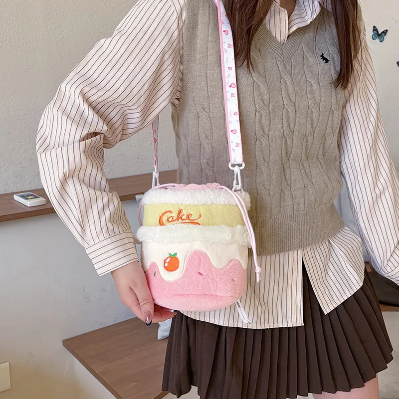 CORE BIRD Fuzzy Fabric Shoulder Bag Crossbody Bag Regular Kids' Multicolor-13
