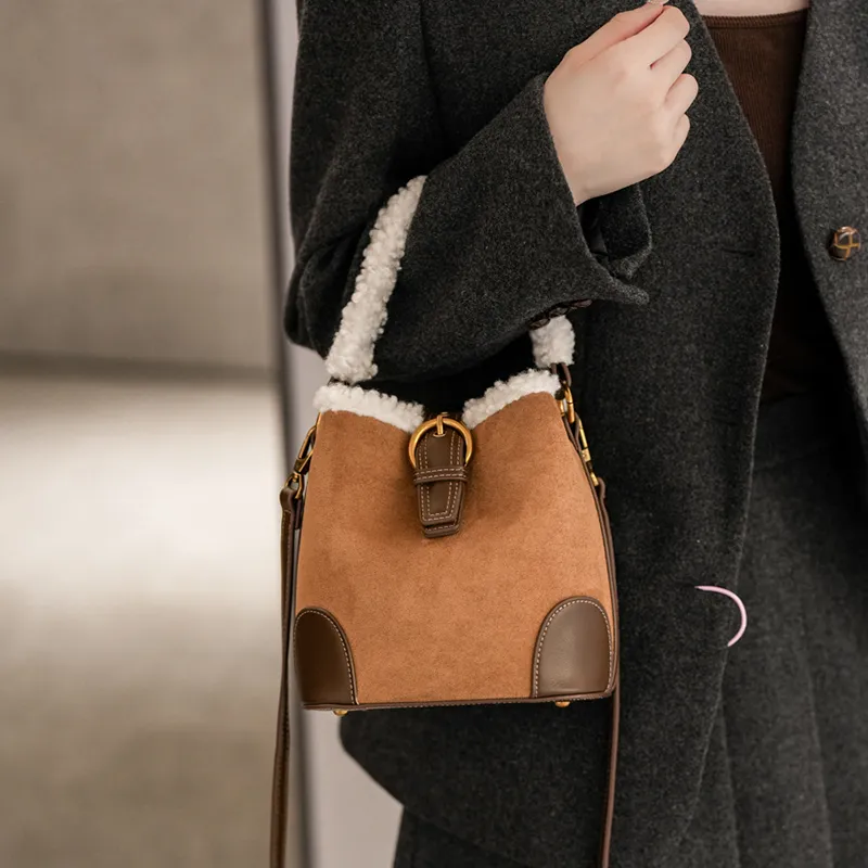 CORE BIRD PU One Shoulder Handbags Regular Women's Brown/Coffee/Black-2