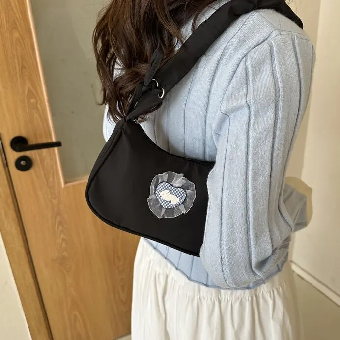 CORE BIRD Canvas Bag Shoulder Bags Women's Black/White/Green/Fuchsia/Orange-16