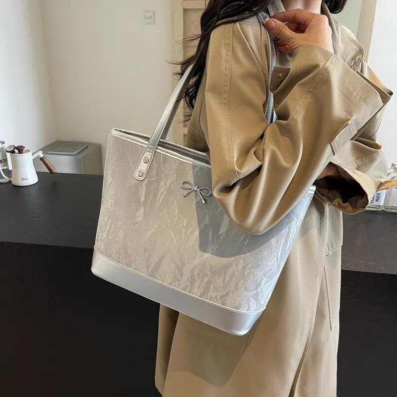 CORE BIRD PU Tote Bag Shopping Bag Shoulder Bags Regular Women's Multicolor-4