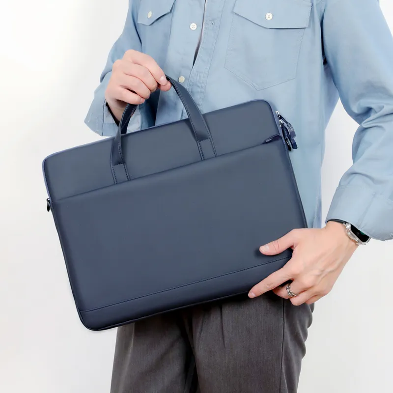 CORE BIRD Membrana Dermalis Handbag Laptop Bag Regular Men's Gray/Black/Blue-9