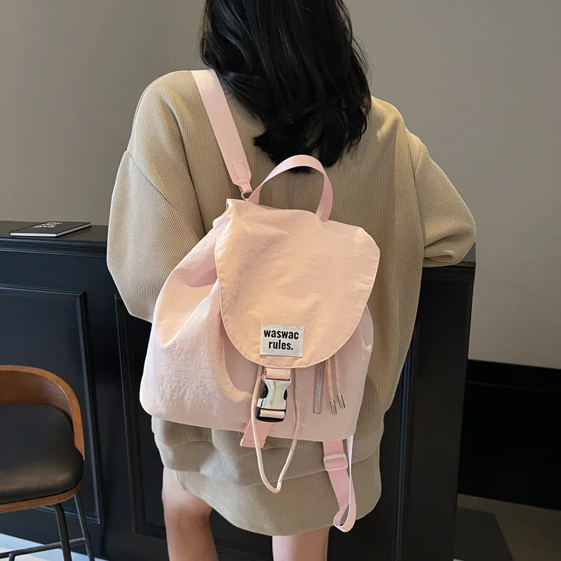 CORE BIRD Nylon Fabric Backpack Women's Multicolor-12