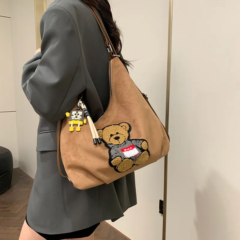 CORE BIRD PU Double Shoulder Crossbody Bag, Shoulder Bag Regular Women's Brown/Red/Coffee/Black-1