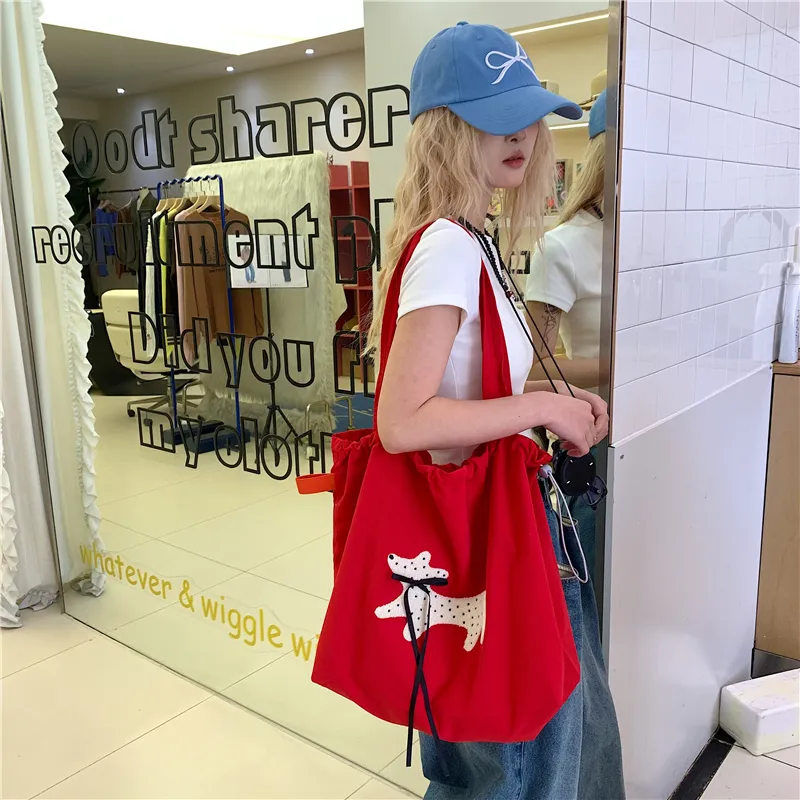 CORE BIRD Canvas Shoulder Bag Women's Multicolor-21