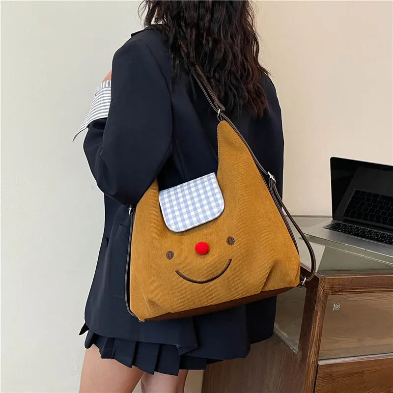 CORE BIRD Strips Shoulder Bag Regular Women's Brown-10